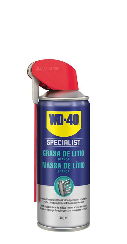 <div>GRASA SPRAY LITIO BLANCA D.ACCION WD-40 400ML</div>