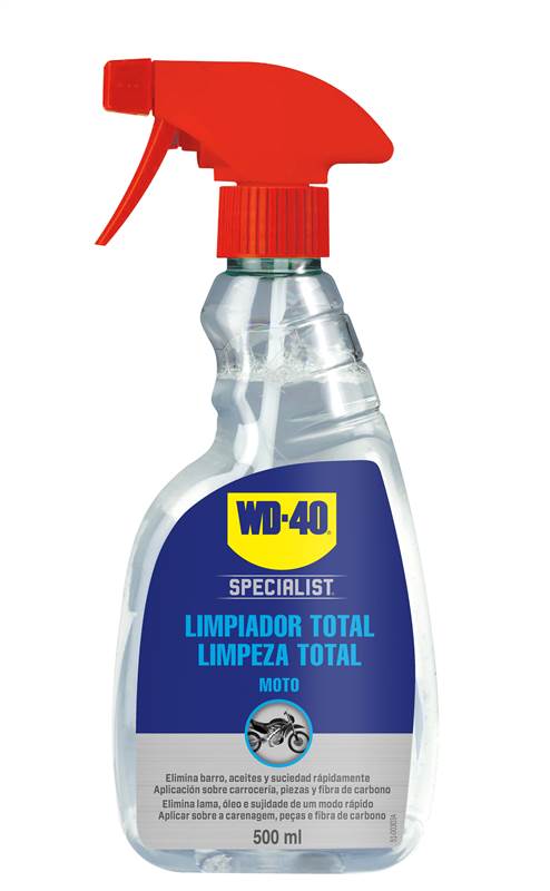 <div>SPRAY MOTO LIMPIADOR TOTAL WD-40 500ML</div>