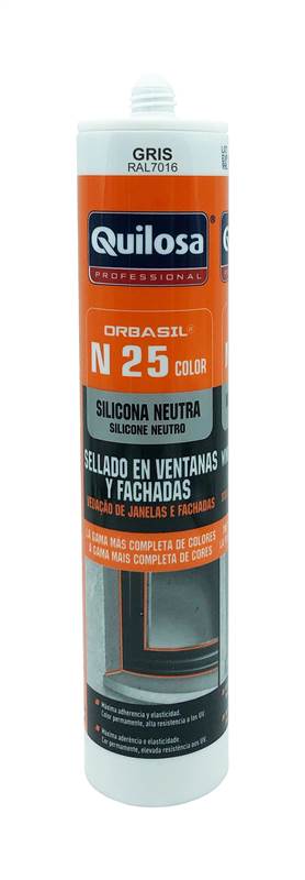 <div>SILICONA NEUTRA GRIS ANTRAC. RAL7016 QUILOSA N-25</div>