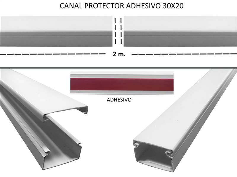 <div>CANAL PROTECTOR ADHESIVO 30X20 (9U) **</div>