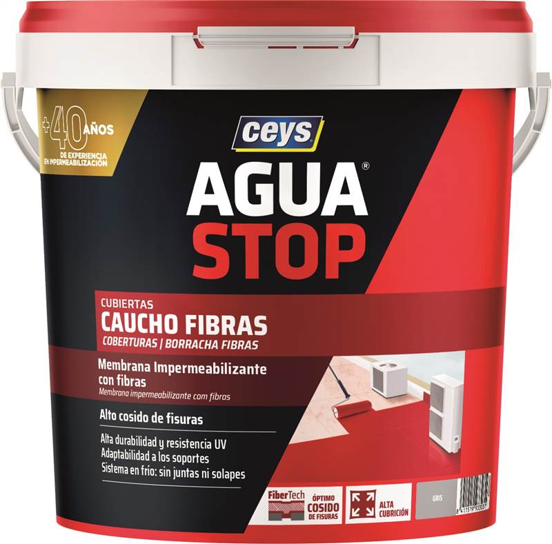 <div>AGUA-STOP CAUCHO FIBRAS GRIS 5KG</div>