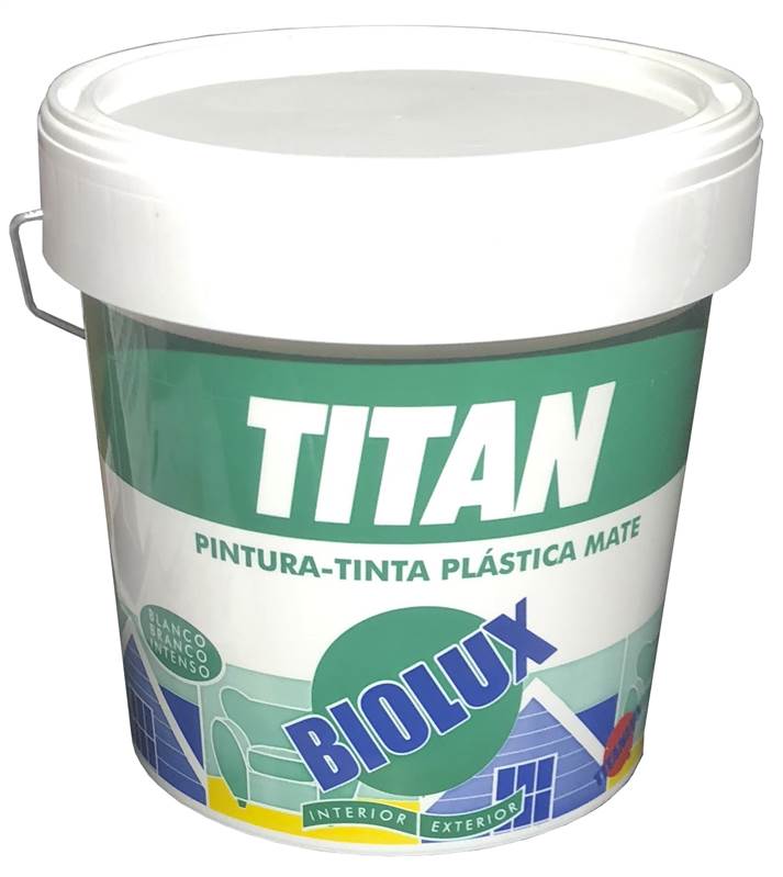 <div>TITAN PLASTICA MATE BIOLUX  4L EXTERIOR/INTERIOR</div>
